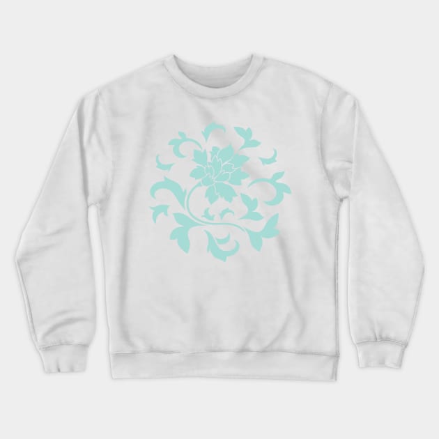 Oriental Flower – Limpet Shell – Circular Crewneck Sweatshirt by DesignEnrich